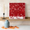 thumbnail image 3 of Ships Next Day Canvas Wall Art 12"x12", Red Balls Christmas Wood Framed Canvas Print Painting, Christmas Ball Snowflake Xmas Ready to Hang Small Picture Wall Decor for Home Kitchen Dining Room Office, 3 of 9