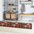 thumbnail image 4 of Dreamtimes Cartoon Christmas Tree House Hallway Runner Rug 2'x6' Kitchen Rug with Rubber Backing Snowman Candies Non Slip Entryway Rug Runner Washable Soft Area Rug for Hallway Bedroom Kitchen Decor, 4 of 6