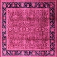 thumbnail image 1 of Ahgly Company Indoor Square Oriental Pink Industrial Area Rugs, 8' Square, 1 of 4