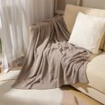 thumbnail image 1 of Openpig Couverture Jetée Tricotée pour Adultes, Couverture d'Automne Douce et Chaude, Respirante et Duveteuse pour Canapé, Sofa, Lit, Couverture Tricotée Réversible Confortable et Moelleuse pour Toutes les Saisons (63x51 Pouces), 1 of 6