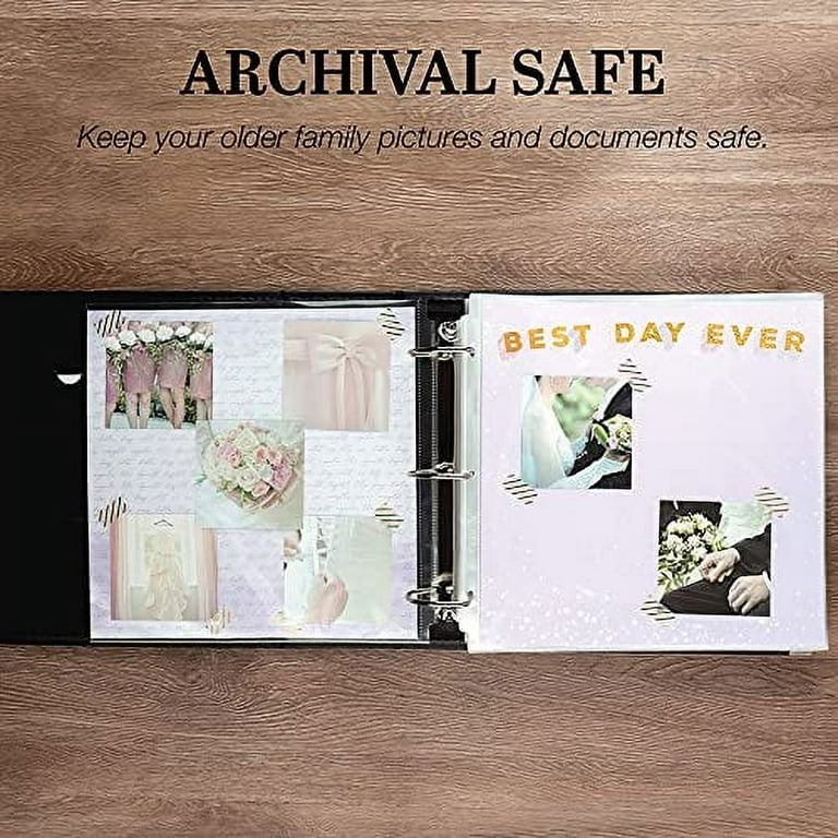  12x12 Scrapbook - Photo Album Pages For 3 Ring Binder - Scrapbook  12x12 - Scrapbook Album 12x12-12x12 Scrapbook Page Protectors