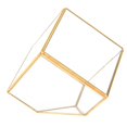 thumbnail image 1 of Filfeel Gold Geometric Shape Succulents Plant Flowerpot Glass Planter Landscape Home Table Decoration,Table Decoration,Plant Container, 1 of 8