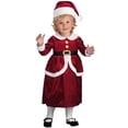thumbnail image 1 of Vestido de Papá Noel para niña, traje de manga larga para niña, disfraz de Cosplay, fiesta de cumpleaños, vestidos, sombrero, cinturón, conjunto de 3 piezas, 1 of 5