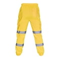 thumbnail image 6 of ZHaobin New Men'S Safety Work Clothes Casual Pants Road Work High Reflective Strips Pants High Visibility Overalls Joggers Workwear (Black,L), 6 of 6