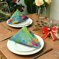 thumbnail image 3 of Coolnut Watercolor Painting Spring Flower Cloth Napkins Soft Comfortable Reusable Set of 6 Napkins Perfect for Family Dinners, Weddings, Cocktail, Kitchen(20 by 20 Inch) Washcloth Gift, 3 of 7