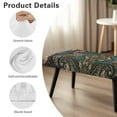 thumbnail image 7 of POLERO Paisley Floral Print Dining Bench Cover Washable Stretch Piano Bench Seat Cover Removable Vintage Rectangle Seat Cushion Protector for Home Patio, Bedroom, Hotel, 7 of 7