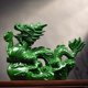 thumbnail image 1 of Green dragon ornament for home feng shui arrangement, pure wood, Azure Dragon, one of the twelve zodiac dragons, solid wood for home corner decoration., 1 of 4