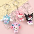 thumbnail image 2 of Llavero Kawaii Sanrio con figura de Hello Kitty, colgante de bolsa de coche de Anime Cinnamoroll, adorno de decoración de teléfono de dibujos animados, accesorios de llavero YAOSANBAO BAO unisex, 2 of 2