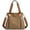 Brown, variant on Sunshinejing Women's Canvas Tote Bag Work Shoulder Crossbody Bags Vintage Multi-pocket Handbags