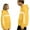 Yellow, variant on I Love You This Much Couples Hoodies Matching Outfits for Couples Cute Graphic Funny Oversized Pullover Drop Shoulder Sweatshirts with Pocket