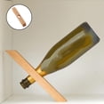 thumbnail image 4 of Estante organizador de madera para vino tinto, estilo retro, creativo, para mesa de bar o hogar. Color de madera natural, 4 of 9