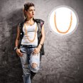 thumbnail image 3 of Creative Acrylic and Metal Jeans Chain for Decoration Orange Color Durable and Shiny 1 Pc, 3 of 8
