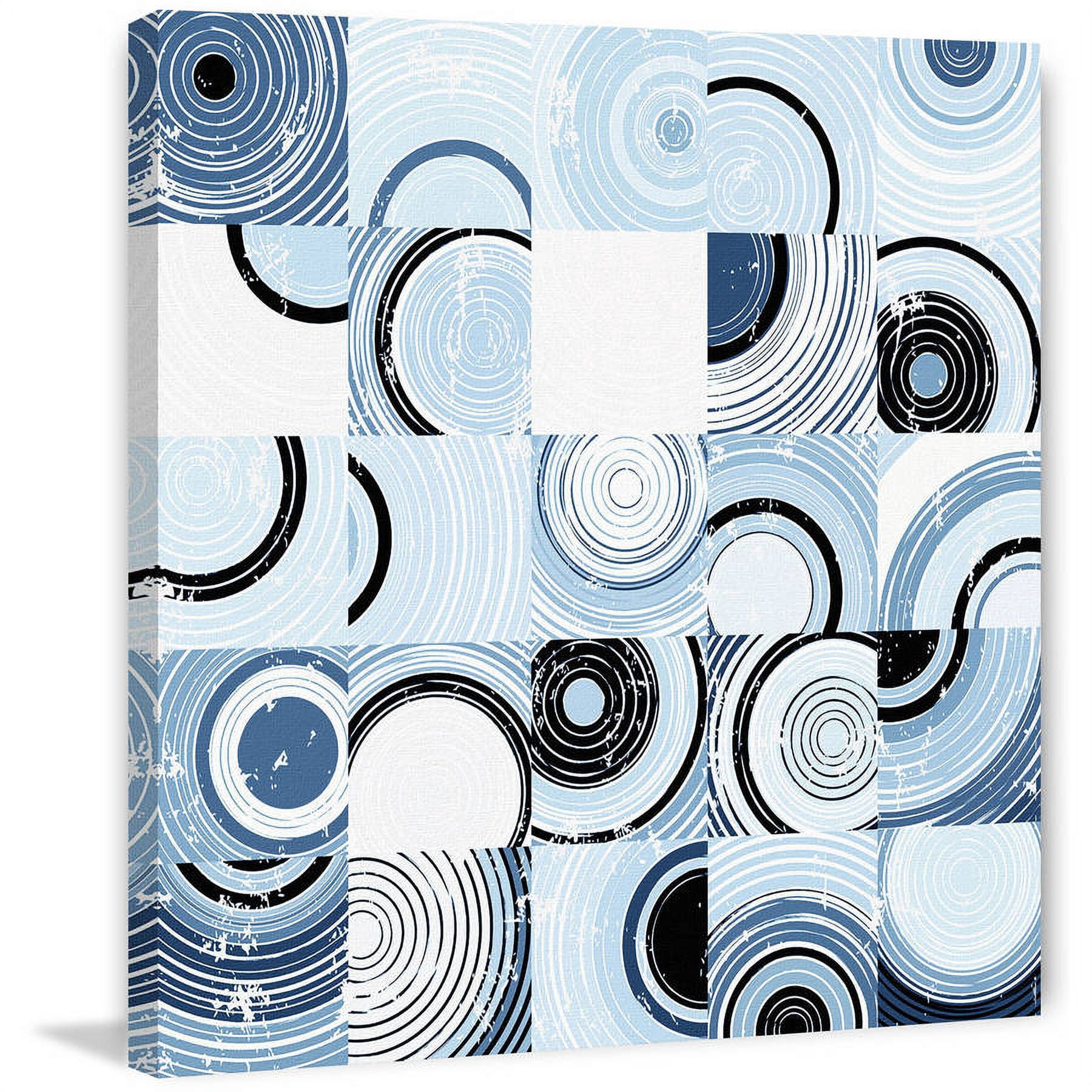 "Swirl Puzzle" Painting Print on Wrapped Canvas