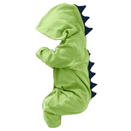 

Coerni Interesting Baby Kids Cartoon Dinosaur Hooded Romper Jumpsuit Sets Clothes Baby Clothes for Boys