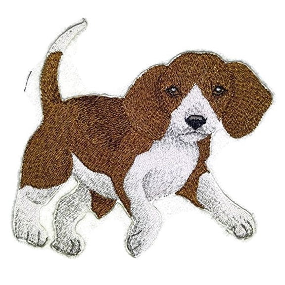 Custom Dog Portraits [Beagle] Embroidery Iron On/Sew Patch [5" x 5"]