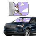 thumbnail image 4 of Windshield Sun Shade Foldable Car Front Window Sunshade For Car Suv Trucks Vans - Best Heat Shield Blocker Visor Cover Blocks Uv Rays And Keeps Your Vehicle Cool-Small, 4 of 5