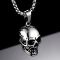 thumbnail image 2 of Sorrowso Skull Necklace Pendant Necklace Cool Bullet Personalized Customize Men Gift, 2 of 19