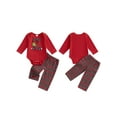 EYIIYE Baby Boys Christmas Outfits Christmas Tree/Truck Pattern Romper