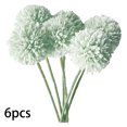 thumbnail image 1 of Bola de crisantemo artificial Oficina en casa Mesa Centro de mesa Flor falsa Adorno de boda, Verde claro 6 piezas Advancent HA8915-05B, 1 of 6