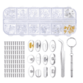 thumbnail image 1 of Almohadillas Nasales para Anteojos,Almohadillas Nasales Silicona Suaves Tipo Gelatina y con CáMara de Aire, Kit de Reemplazo de Almohadillas Nasales para Anteojos Atornillables, 1 of 5