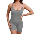 thumbnail image 2 of Roncen Womens Bodysuit Yoga Romper Workout Adjustable Strap Padded Sleeveless Srtetch One Piece Seamless Tank Top Jumpsuit, 2 of 5