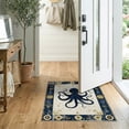 thumbnail image 2 of ODIKA Octopus Koi Vintage Nautical Pirate Compass Border Cartoon Bathroom for Bedroom, Nursery, RV, Pet Friendly & Kids Safe Bedside, 2 of 7