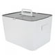 thumbnail image 4 of Caja de almacenamiento grande de doble capa para oficina, compartimento de plástico blanco, botiquín a prueba de polvo, 4 of 12
