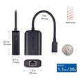 thumbnail image 7 of Cable Matters USB C to Gigabit Ethernet Adapter with 100W Charging - Up to 480Mbps Wired Ethernet Speed for Chromecast with Google TV (Google TV Chromecast 2020 Version), Laptops, and More, 7 of 7
