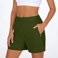 thumbnail image 5 of Admvng Shorts for Woman Casual Summer Elastic Waist Comfy Loose Exercise Workout Ladies Short Pants With Pocket Size S-2XL, 5 of 9