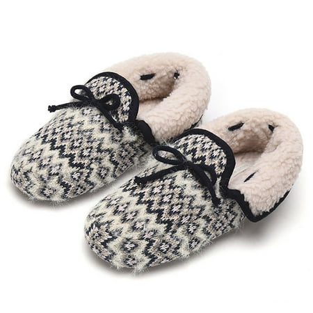 

House Slippers Closed Back Thickened Non-skid Winter Slides Indoor Slippers