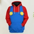 thumbnail image 4 of Disfraz Premium Sudadera con capucha impresa en 3D Mujer Casual Divertido Anime Disfraz de cosplay de moda Kuymtek Azul T L para Mujer, 4 of 6