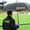 FORZA Black Football, variant on NET WORLD SPORTS Sports Umbrella | Windproof Double Canopy and Storage Sheath – Lightweight Fibreglass Frame with EVA Handle – Ideal for Football Golf Tennis Cricket