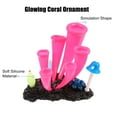 thumbnail image 4 of Unique Bargains Aquarium Simulation Horn Coral Silicone Fluorescent Coral Glow Ornaments Fish Tank Landscape Decor Pink, 4 of 7