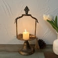 thumbnail image 2 of 1pc Vintage European Style Metal Candle Holder, French-Inspired Tabletop Decor with Antique Finish, Decorative Iron Art Candle Stand for Home Ambiance, Tabletop Candle Display, 2 of 6