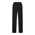 thumbnail image 5 of Krdevn Womens Pants - Casual Fall Winter Trousers Elastic Waist Soft Knitted Ribbed Texture High Rise Pocket Pants Comfortable Daily Wear,Pants for Women,Size:S, 5 of 6