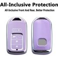 thumbnail image 3 of Key Fob Cover Compatible with Honda Accord Civic CRV HRV CRZ Fit Odyssey Passport Pilot Keychain Case Holder Protector,Purple, 3 of 7