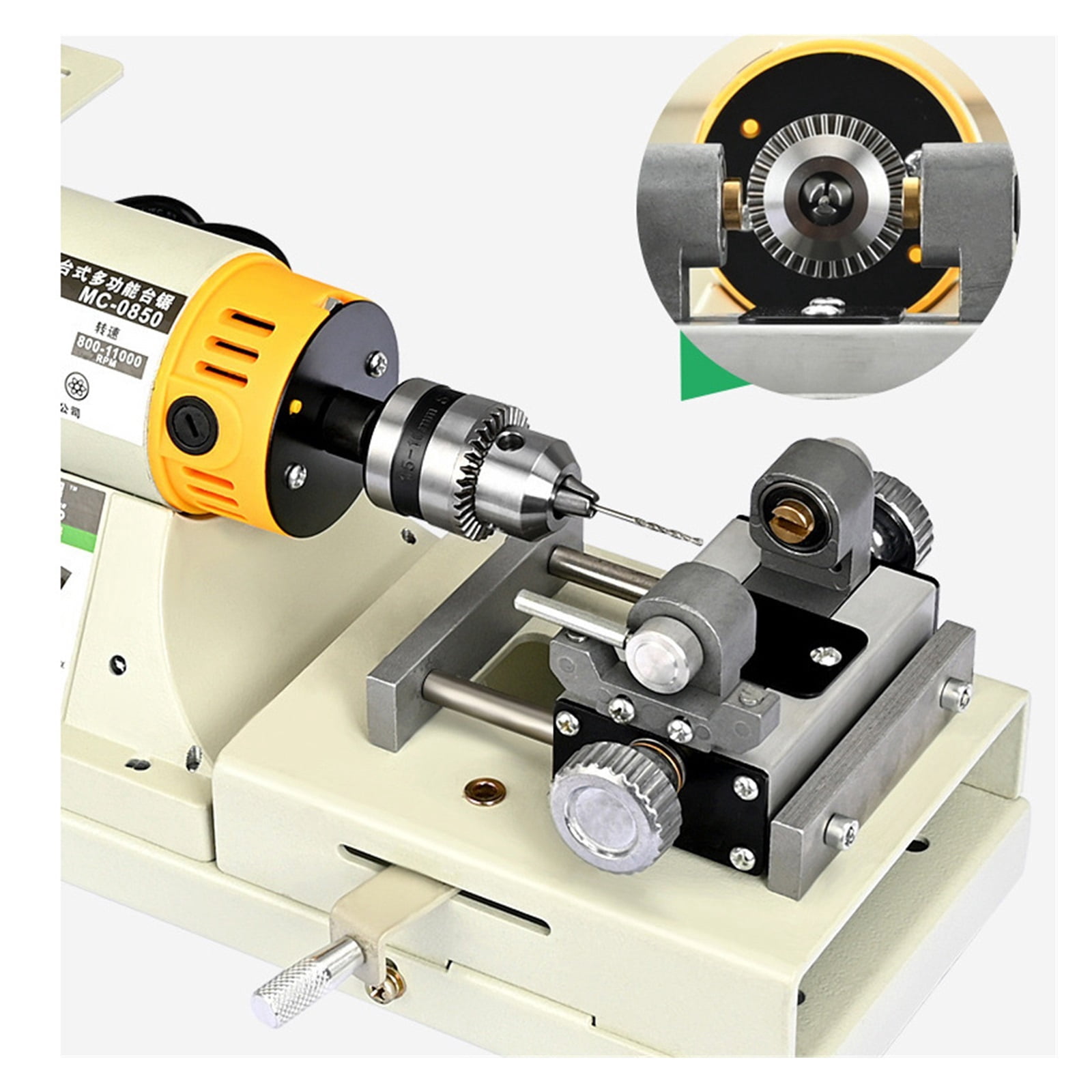 850W Jade Polishing Machine 5 IN 1 Mini Table Saw Desktop Polishing Machine DIY Woodworking Jewelry Bench Grinder Polisher