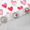 thumbnail image 4 of Homewish Cute Heart Loves Black Out Curtains,Happy Valentine'S Day Curtains Pack of 2 (42x63 Each),White Pink Bedroom Curtains For Girls Kids,Breathable Home Decor, 4 of 6