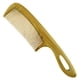 thumbnail image 1 of Peine para el cabello - Peine desenredante antiestático - Peines con gancho de sándalo verde de dientes finos, 1 of 4