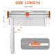 thumbnail image 2 of Cortador de papel Evteck de 30 cm con regla deslizante y cuchilla de seguridad, 2 of 6