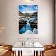 thumbnail image 3 of Elephant Stock Frosty Waterfall Wall Art - Vertical Multi Panel Canvas - Hallway Wall Decor - Nature Multi Panel - Blue And Turquoise Decor By Lucas Moore - 32" x 50", 3 of 8