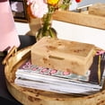 thumbnail image 3 of Beautiful by Drew Burl Wood Tabletop Storage Box, Decorative Jewelry Organizer with Lid, Natural Keepsake Box for Dresser or Shelf, 7.5x4.25, 3 of 11
