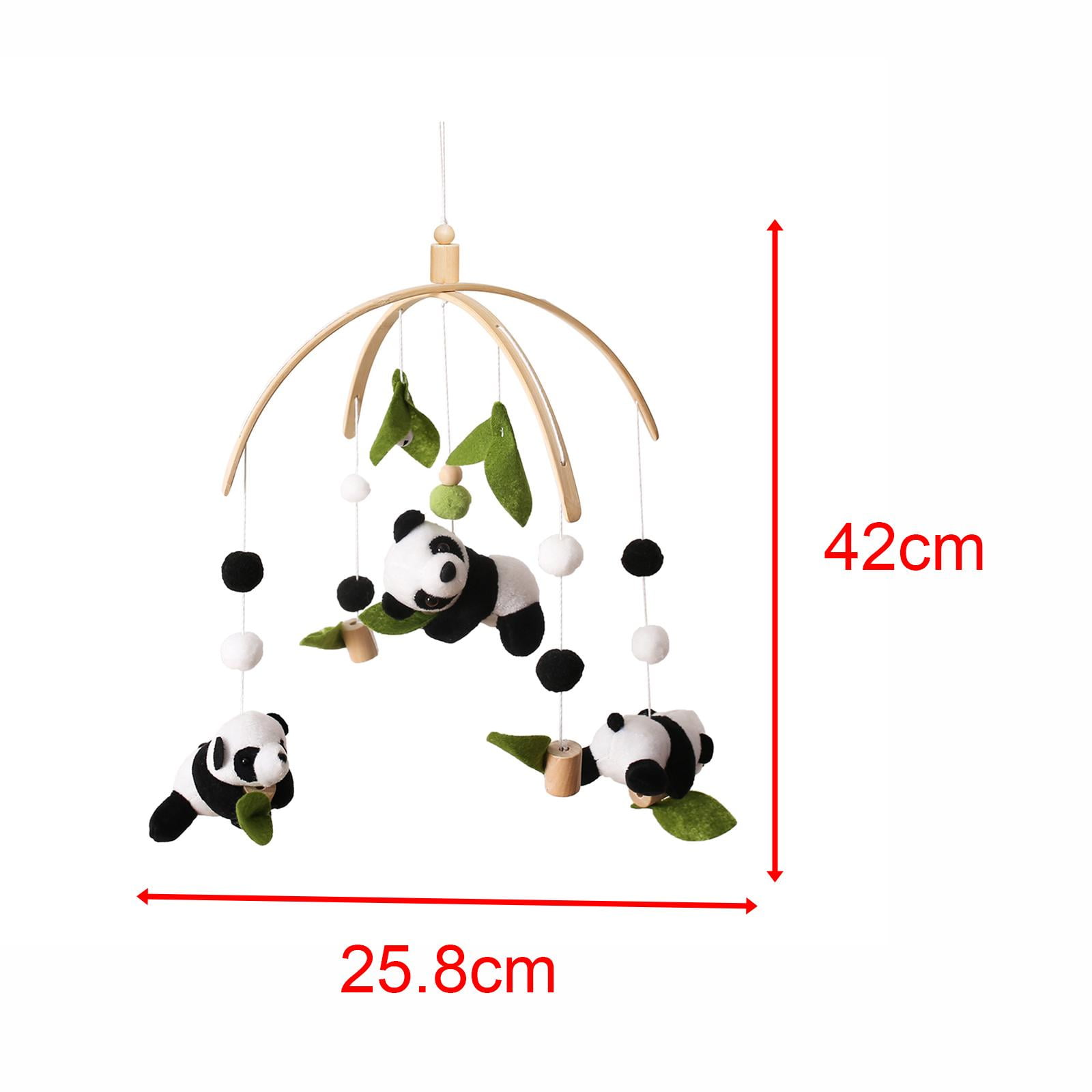 Rushawy Baby Crib Mobile Activity Toy Cartoon Bamboo Leaf Baby Crib Hanging Rattles Toys