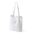 thumbnail image 1 of Bolso Tote De Pana Para Mujer Bolso De Lona Con CordónBlanco, 1 of 5