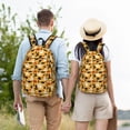 thumbnail image 6 of Lsque Halloween Ghost Pumpkin Pattern Canvas Daypack, Durable Backpack, High-quality Versatile Backpack,Vintage Compact Backpack-Small, 6 of 6