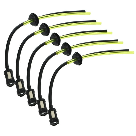 GOOHOCHY 5Pcs Black Lawn Mower Oil Pipes for Outdoor Use in Gardening and Lawn Care