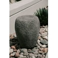 thumbnail image 2 of XBrand Versatile Natural Stone Outdoor MGO Round Stool/Table/Statue, 16.14 Inch Tall, Grey, 2 of 5