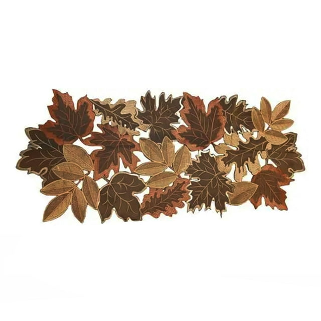 Lipstore Napperon de Table d'Automne pour l'Action de Grâce, Fête, pour Table à Manger, Maison, Récolte, Feuilles d'Érable 40x85 cm