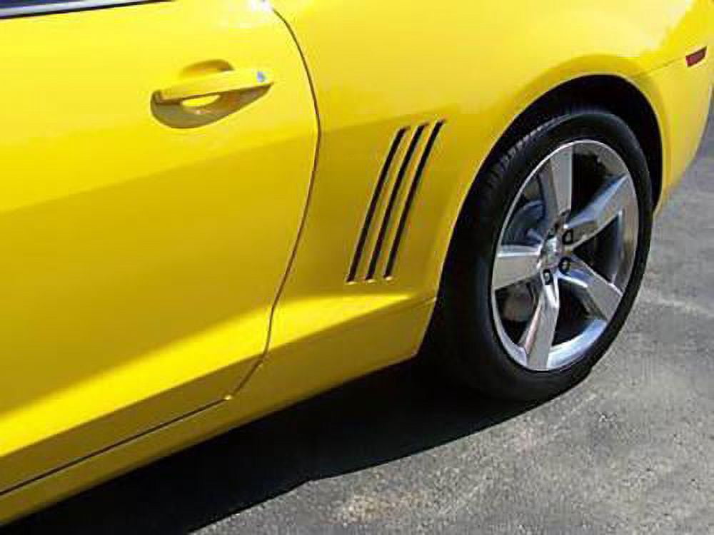 Adesivi Decorativi Per Prese D'aria Laterali (finto Branchie) Per Chevy Camaro 2010-2015, Neri/rossi