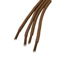 thumbnail image 3 of INSPIRE CHIC Unisex Thick Solid Color Round Shoelaces for Leather Boots Red Brown 140 cm/55", 3 of 4